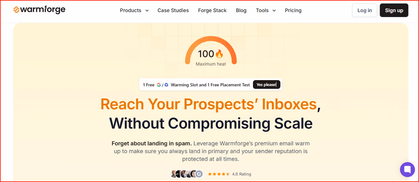 Warmforge -  best AI Email warmup tool with warmup, monitoring, placement test in one place