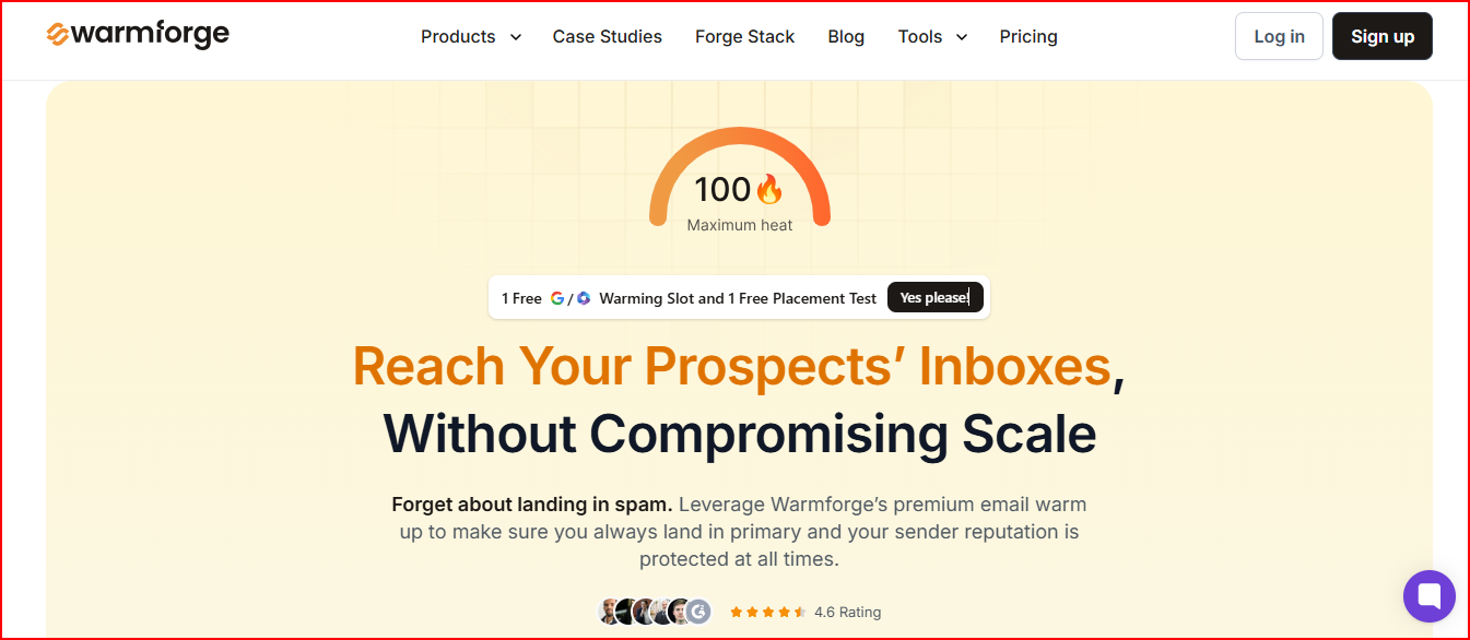 Warmforge- Best Emailwarmup alternative with clear inox placement