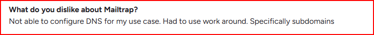 Maitrap user talking about his issue about setting DNS