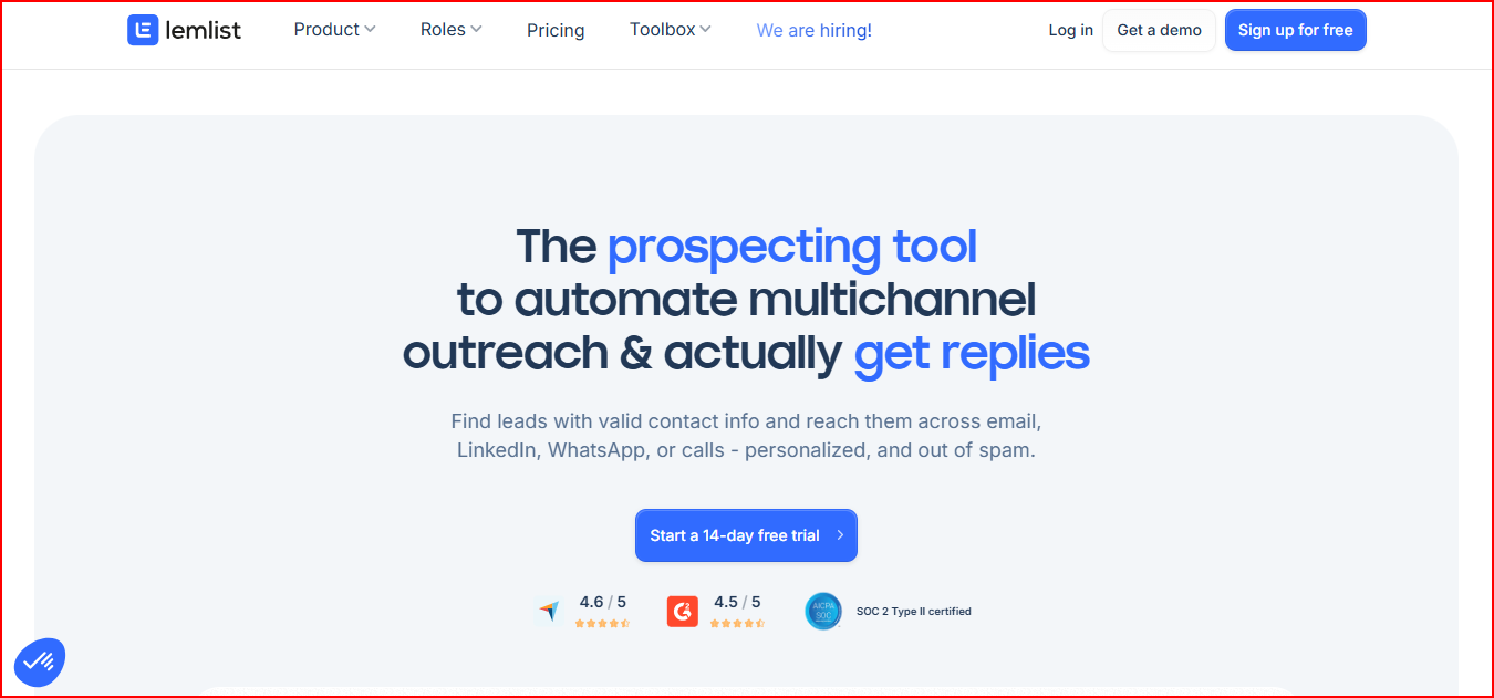 Lemlist - Automated multichannel prospecting tool