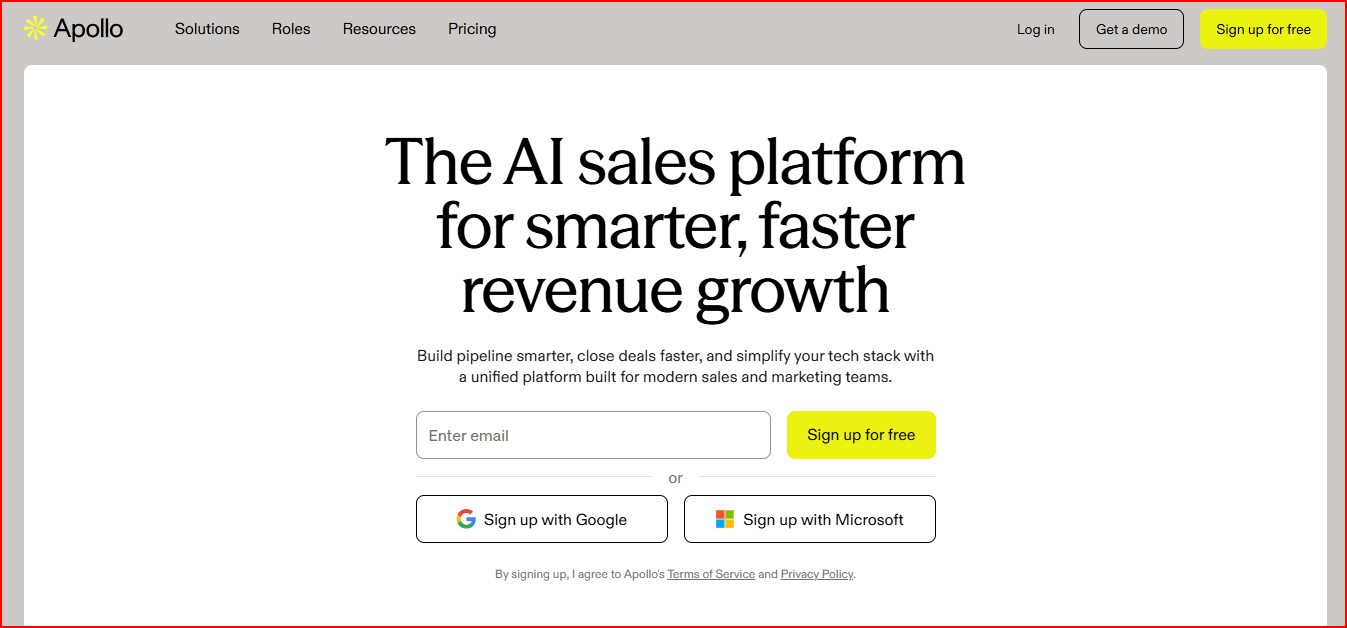 Apollo - Prospecting and outreach tool