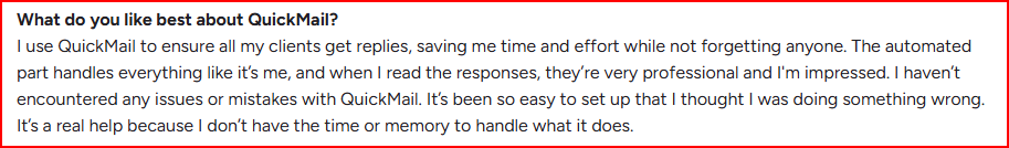QuickMail makes reply management easy