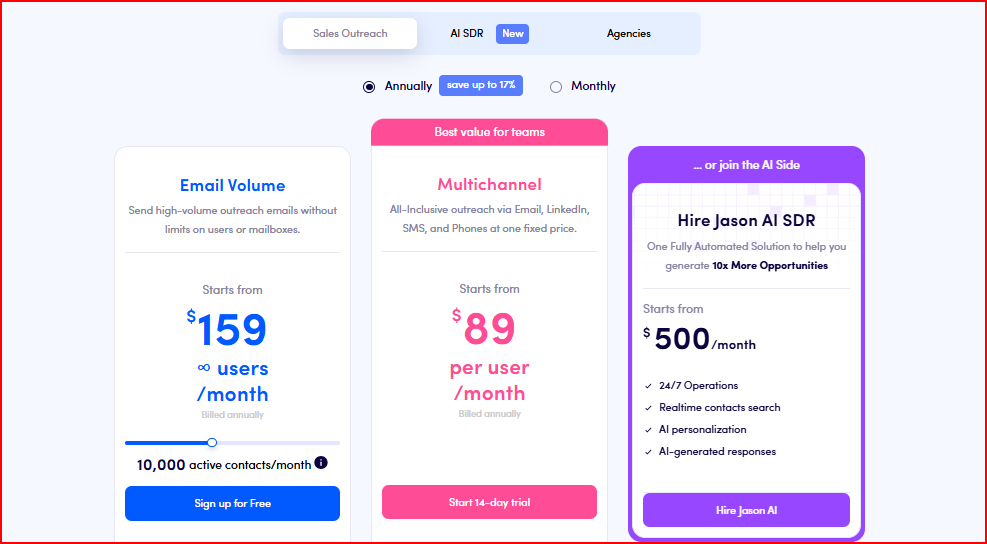 Reply.io pricing
