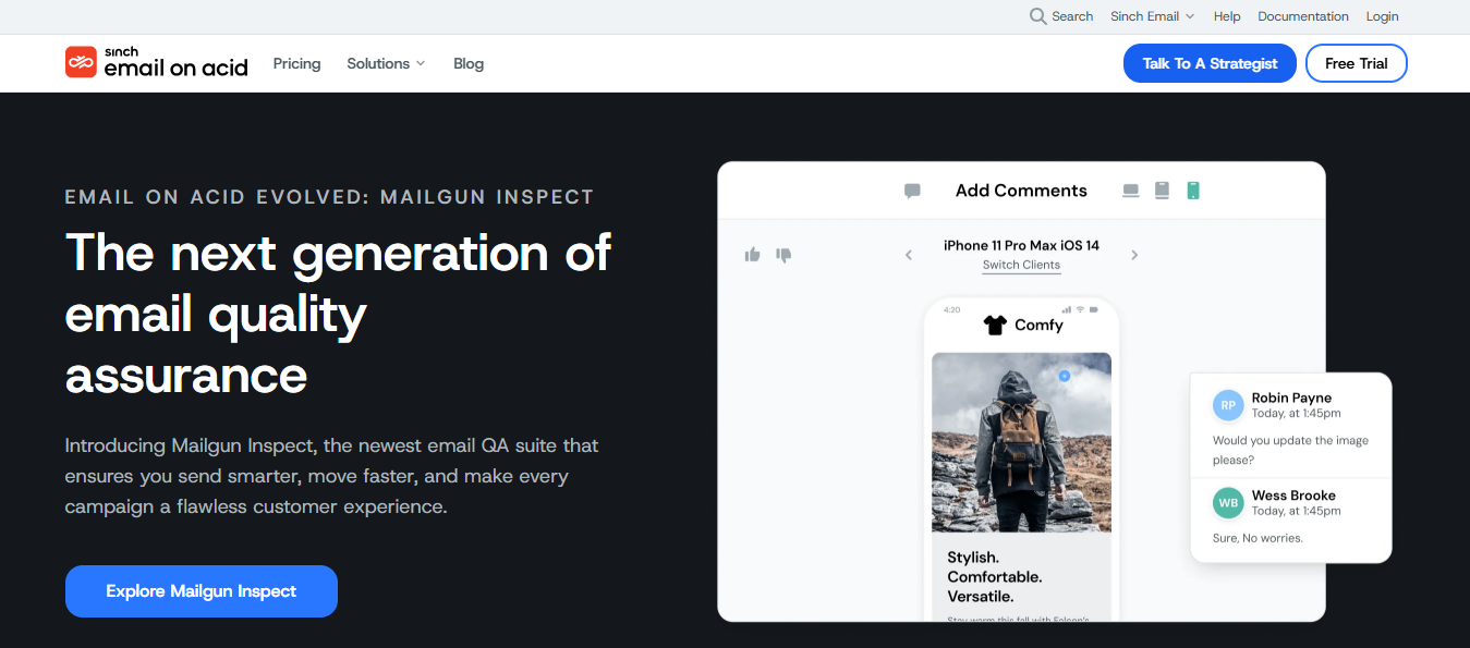 Email On Acid Homepage