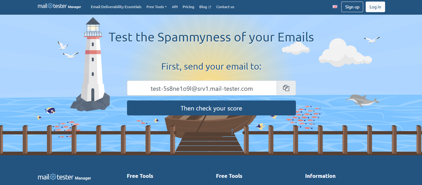Mail-Tester Homepage