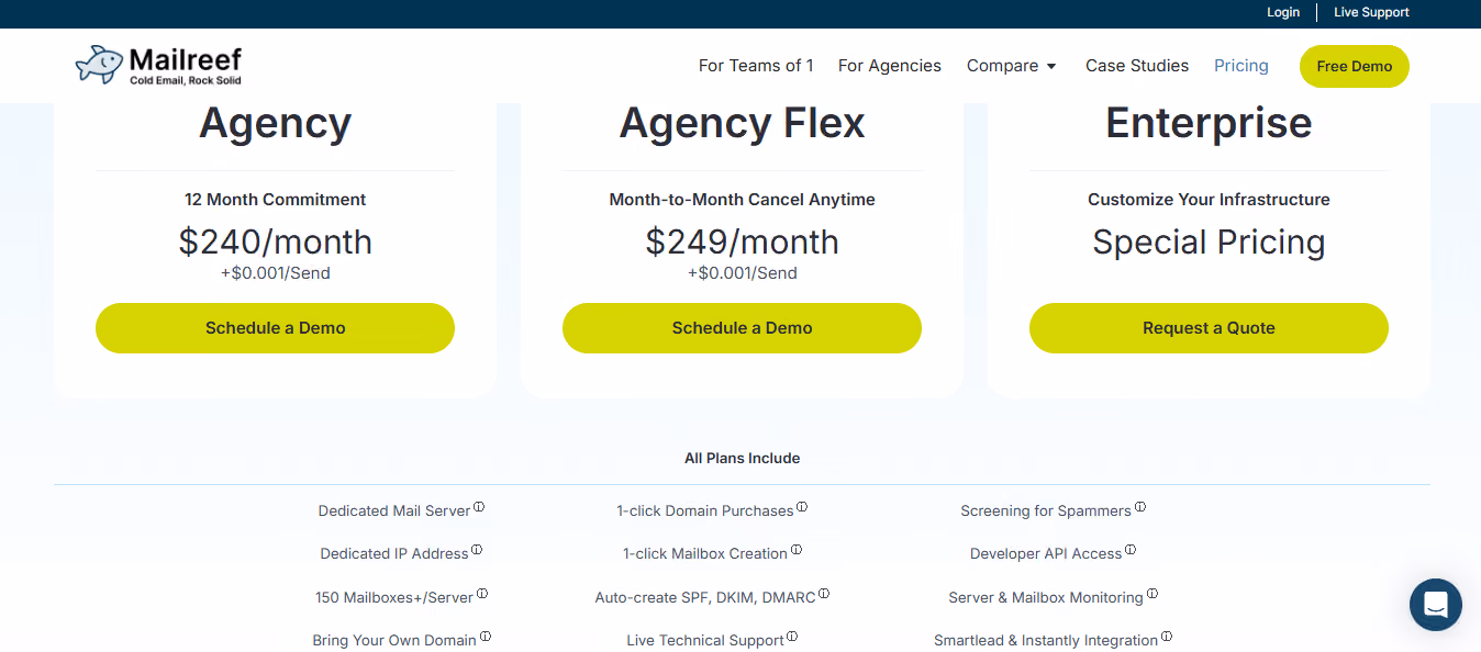 Mailreef Pricing