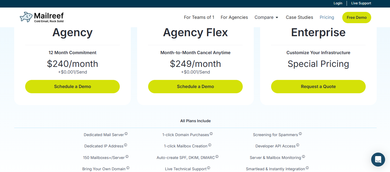 Mailreef Pricing