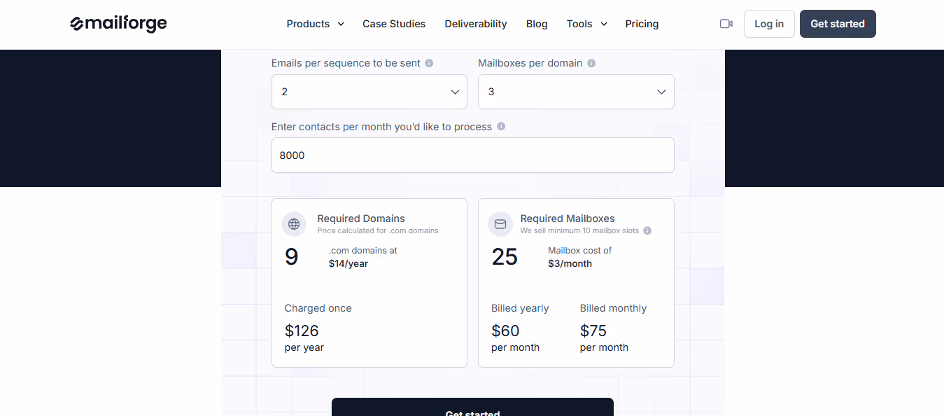 Mailforge Pricing