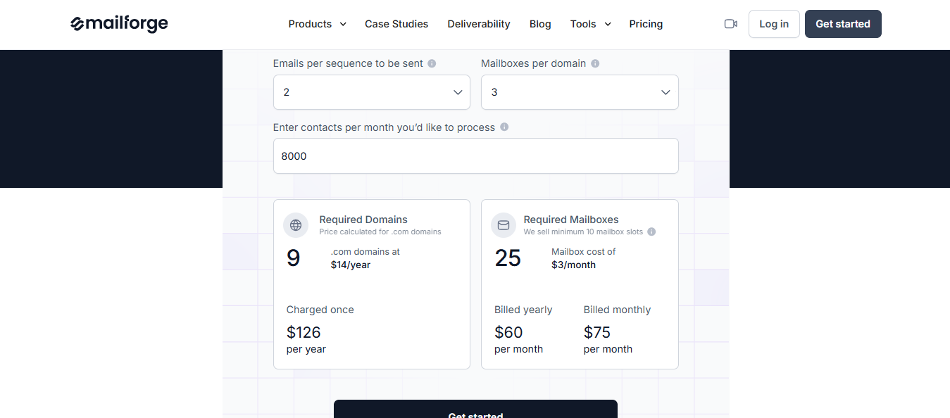 Mailforge Pricing