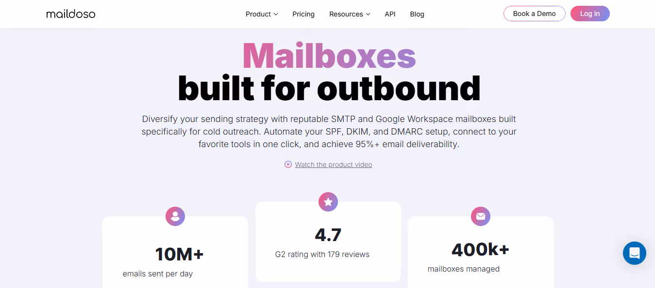 Maildoso Homepage