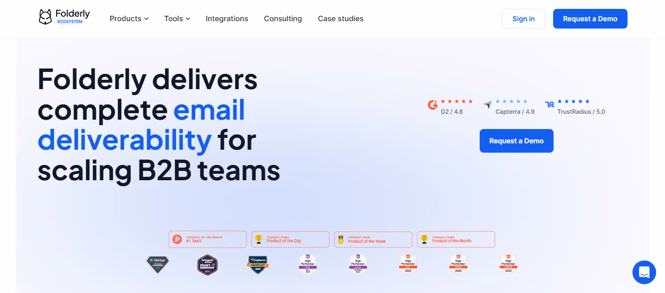 Folderly Homepage