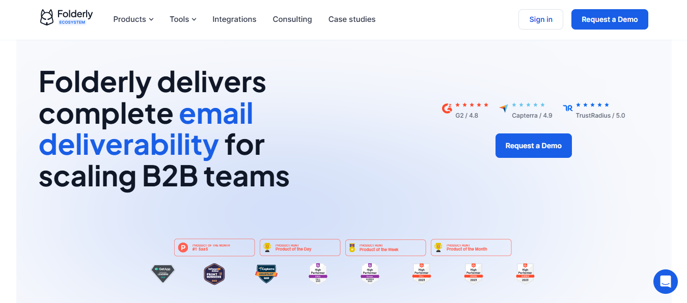Folderly Homepage