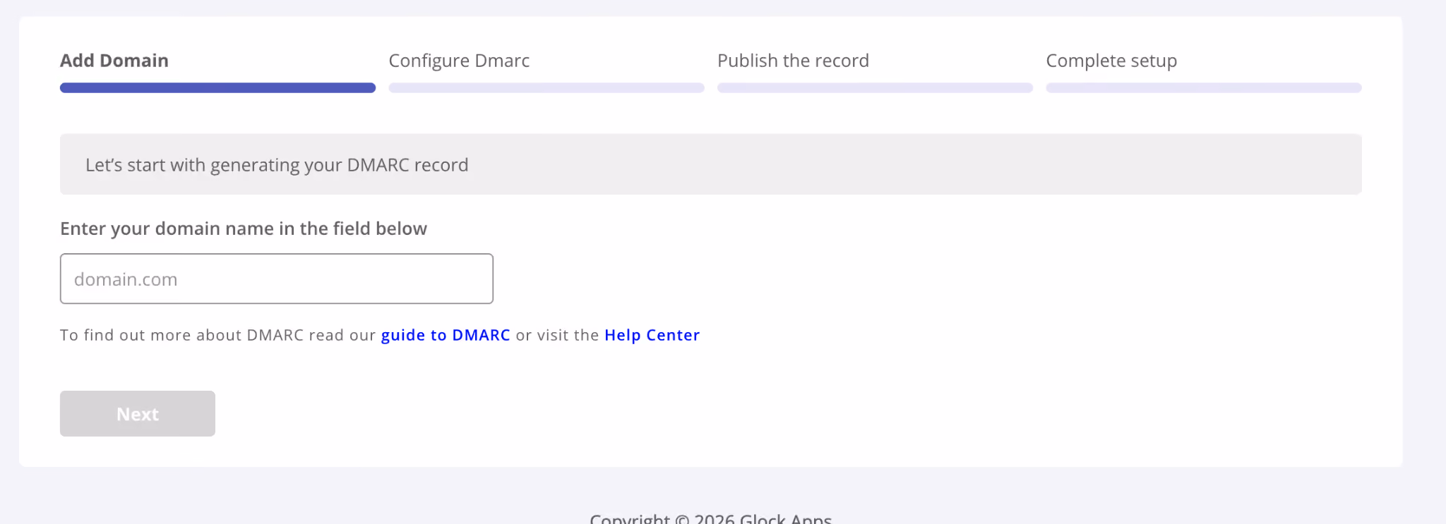 Setting up DMARC monitoring in GlockApps