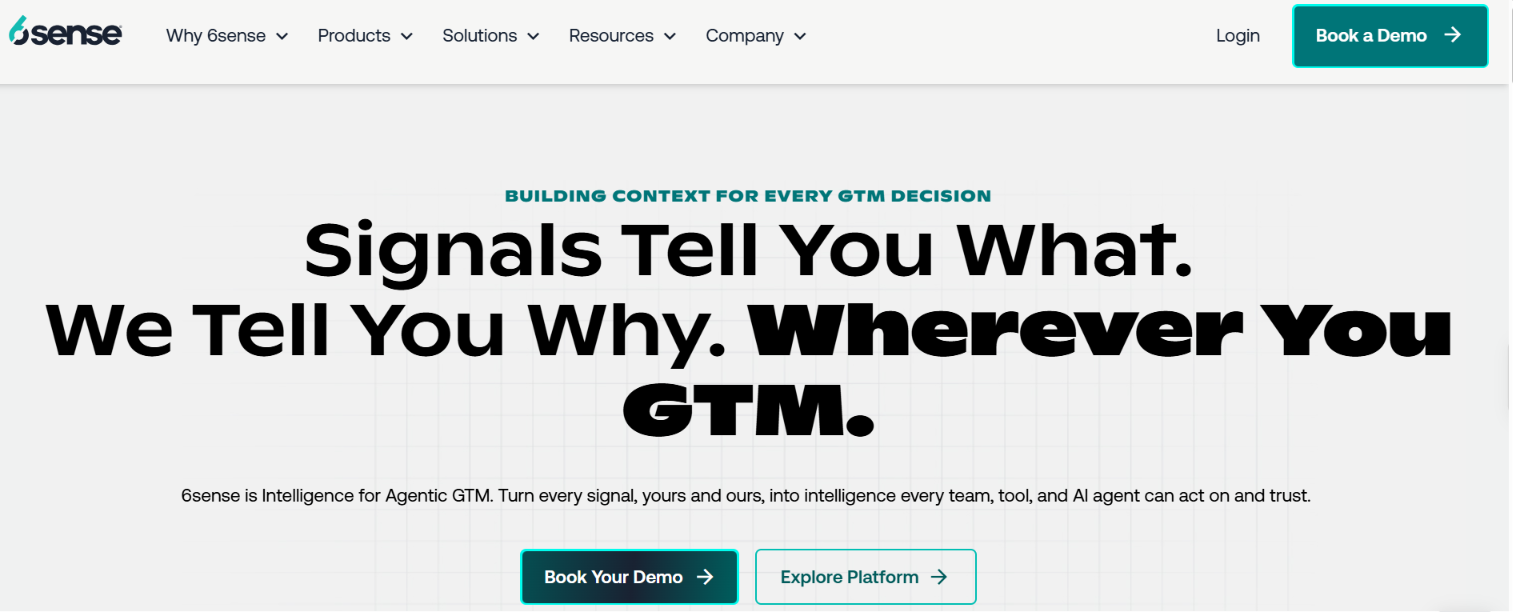 6sense homepage