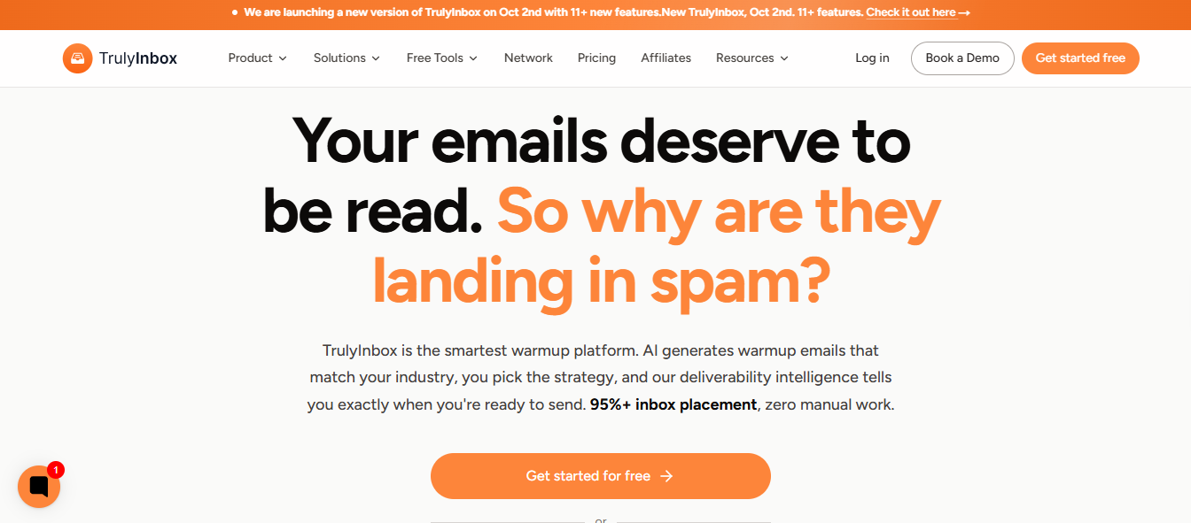 TrulyInbox homepage