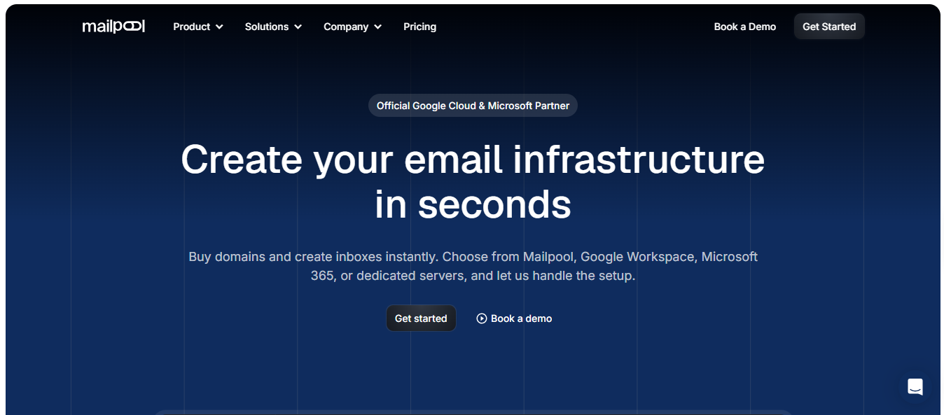 Mailpool Homepage