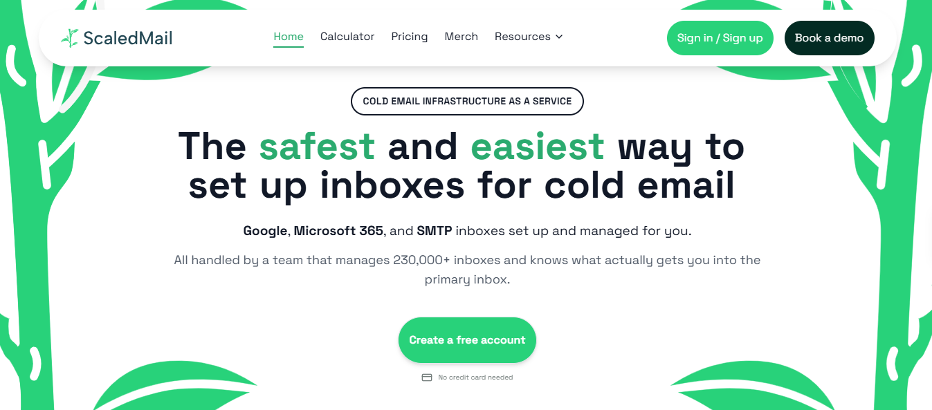 ScaledMail homepage