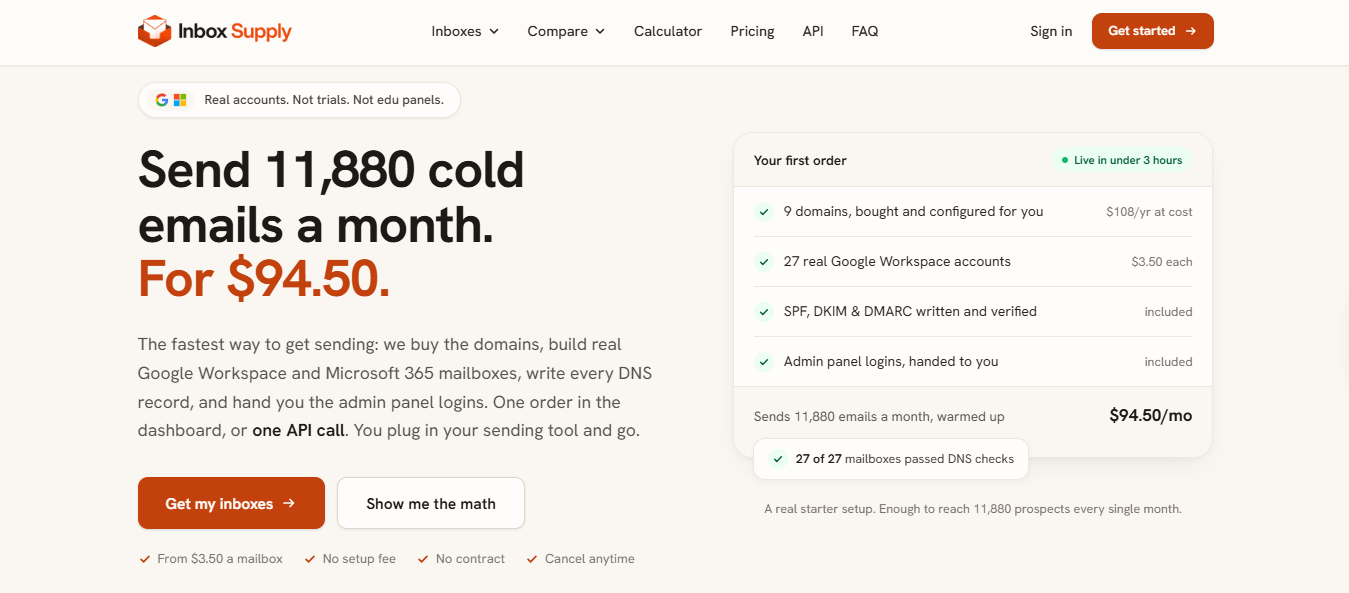 Inbox Supply Homepage
