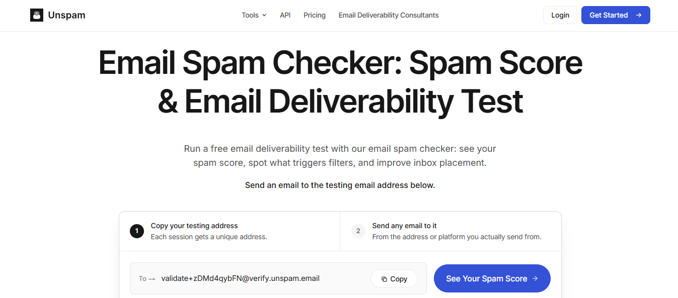 Unspam Homepage