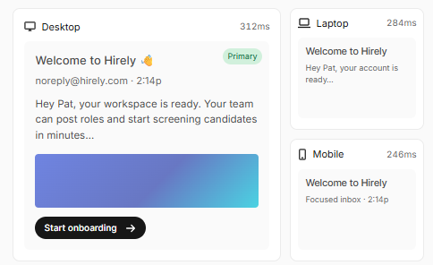 accessibility scan of an HTML email in Unspam