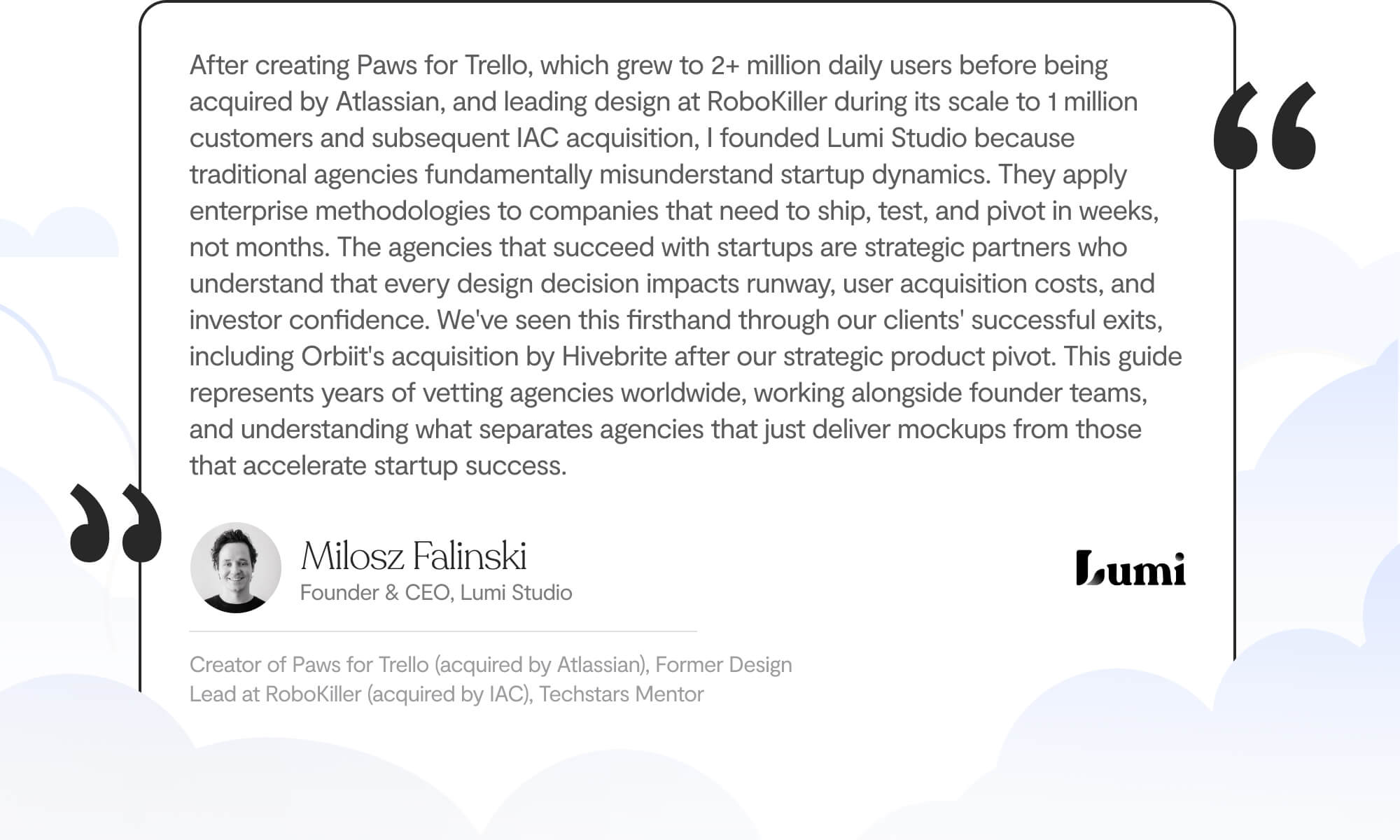 Lumi Product Studio UX agency