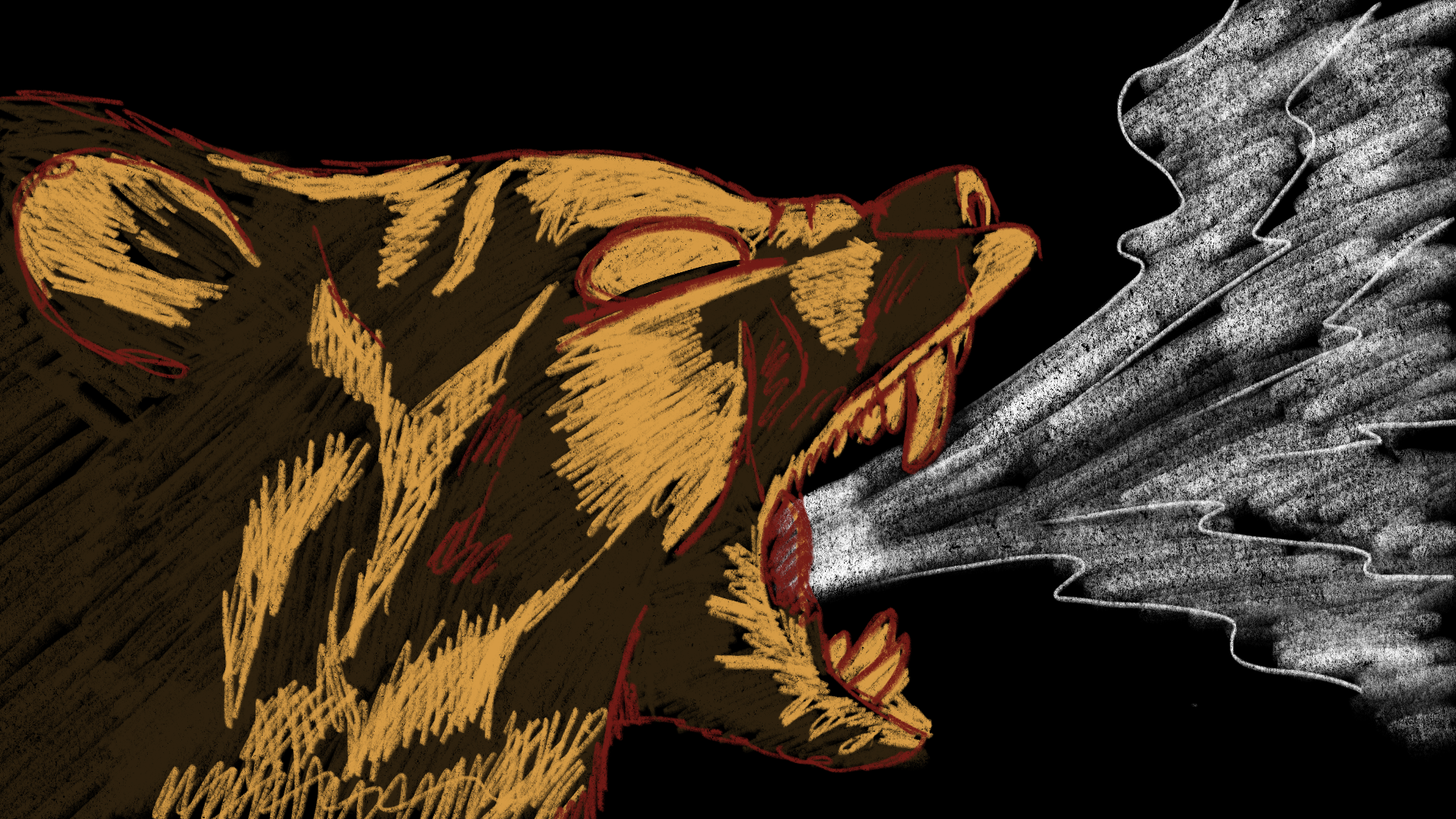 Illustrasjon av bjørn til musikkvideo for Morten Abel 