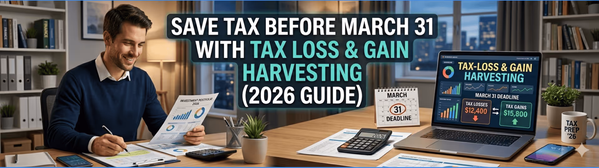 Save Your Taxes by Tax Loss and Gain Harvesting Before March End (FY 2025–26 Guide)