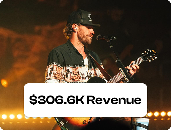 Chase Rice Go Down Singin tour listing card