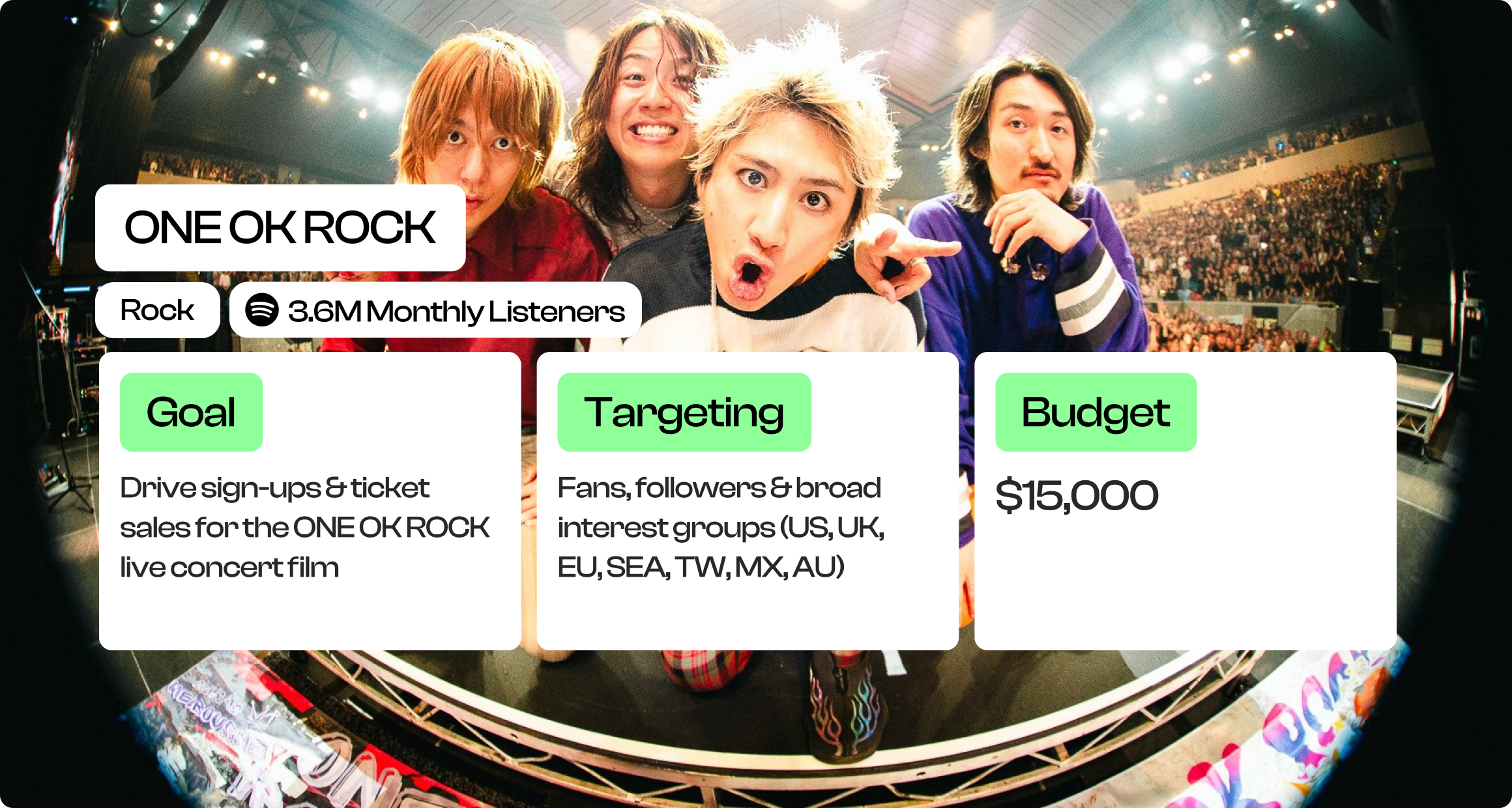 ONE OK ROCK Detox Tour campaign overview