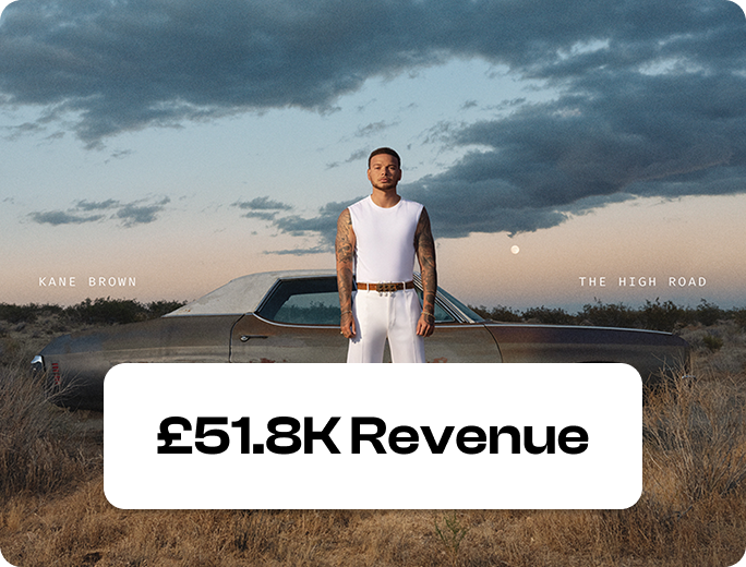 Kane Brown UK arena tour listing card