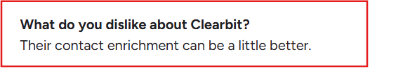 Clearbit G2 review