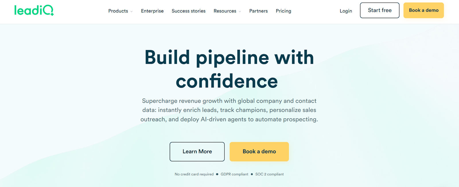 LeadIQ homepage