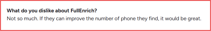 FullEnrich G2 review