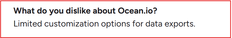 Ocean.io G2 review