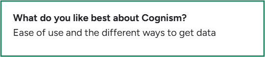 Cognism G2 review