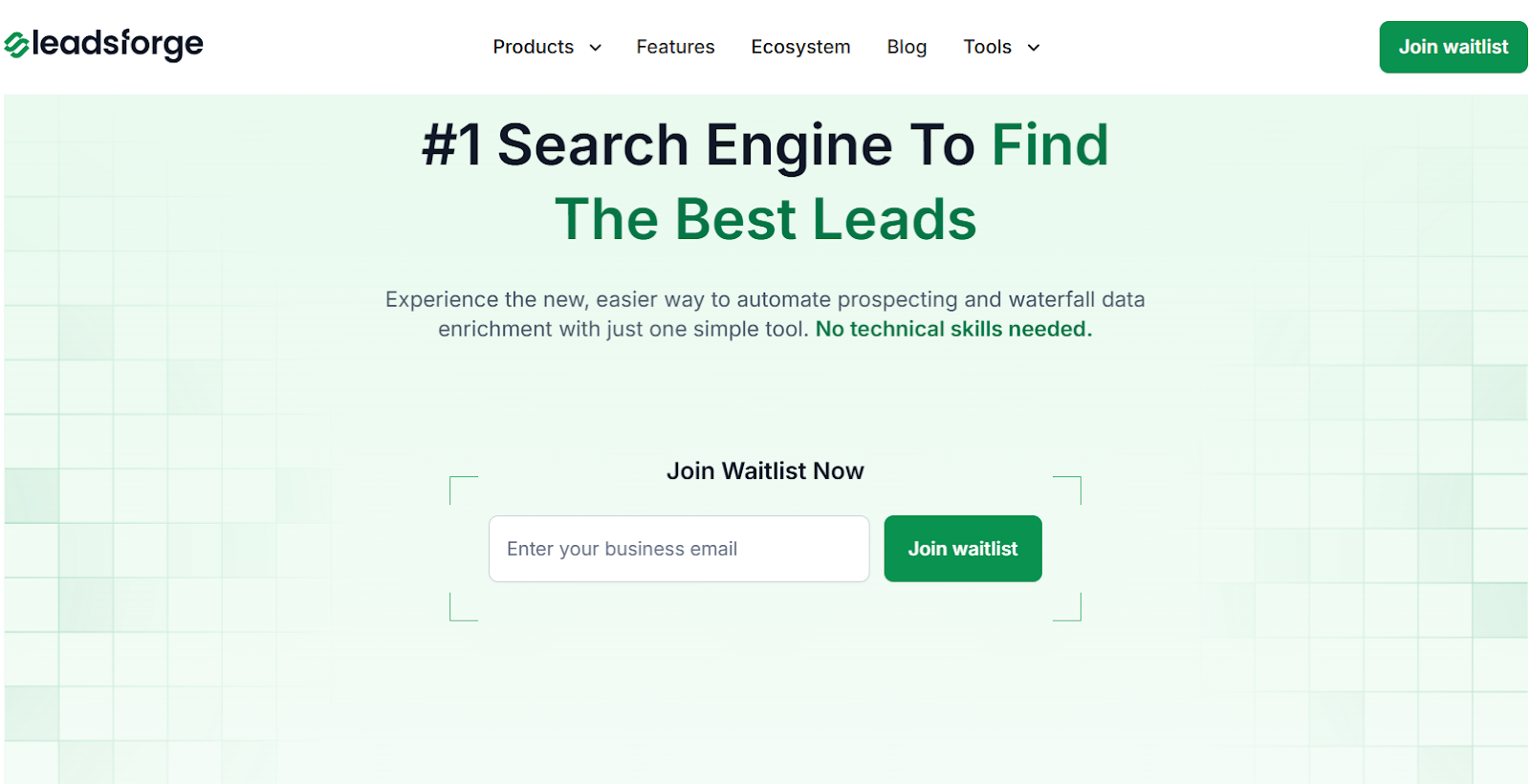 Leadsforge homepage