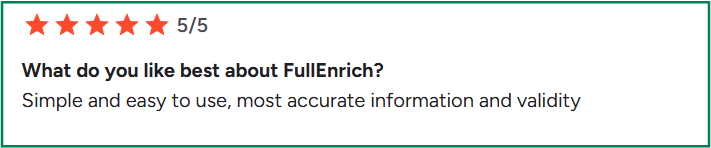 FullEnrich G2 review