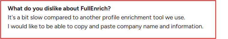 FullEnrich G2 review