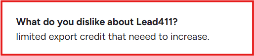 Lead411 G2 review