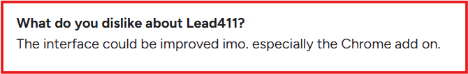 Lead411 G2 review