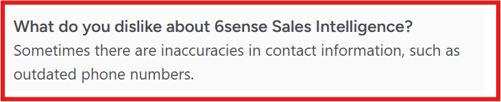 6sense Intent review
