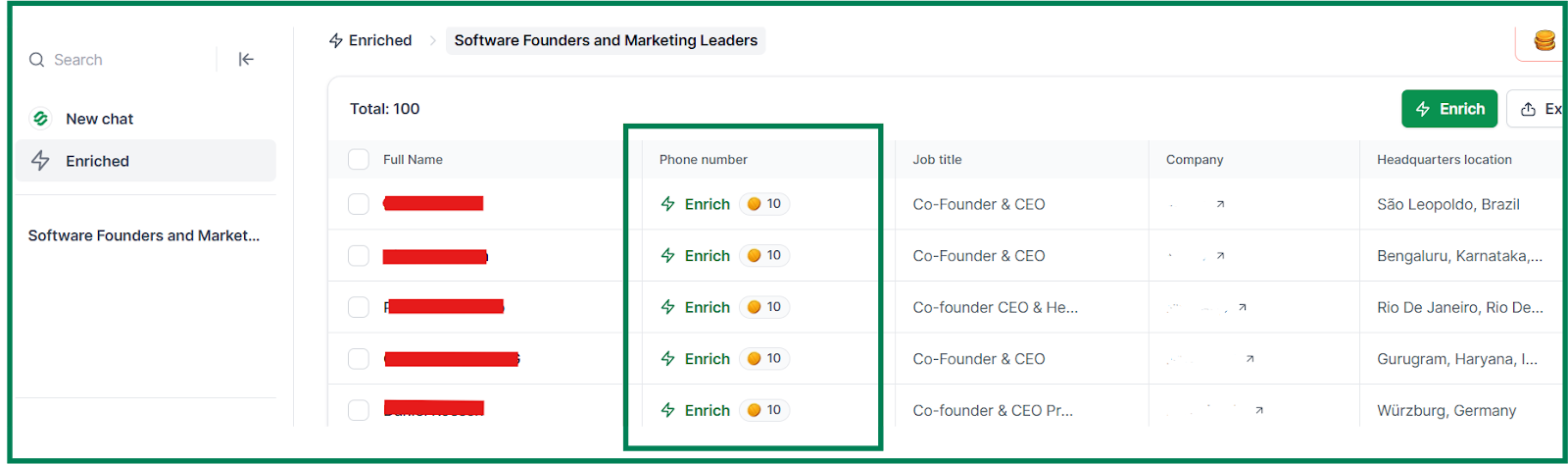 Leadsforge phone number lookup