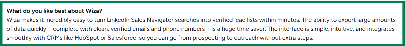 Wiza G2 review about its phone numbers