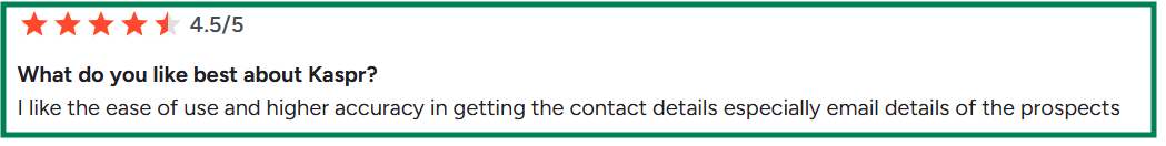 Kaspr G2 review of its accuracy