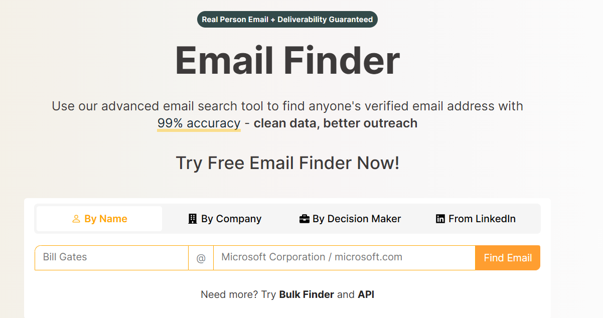 Clearout email finder