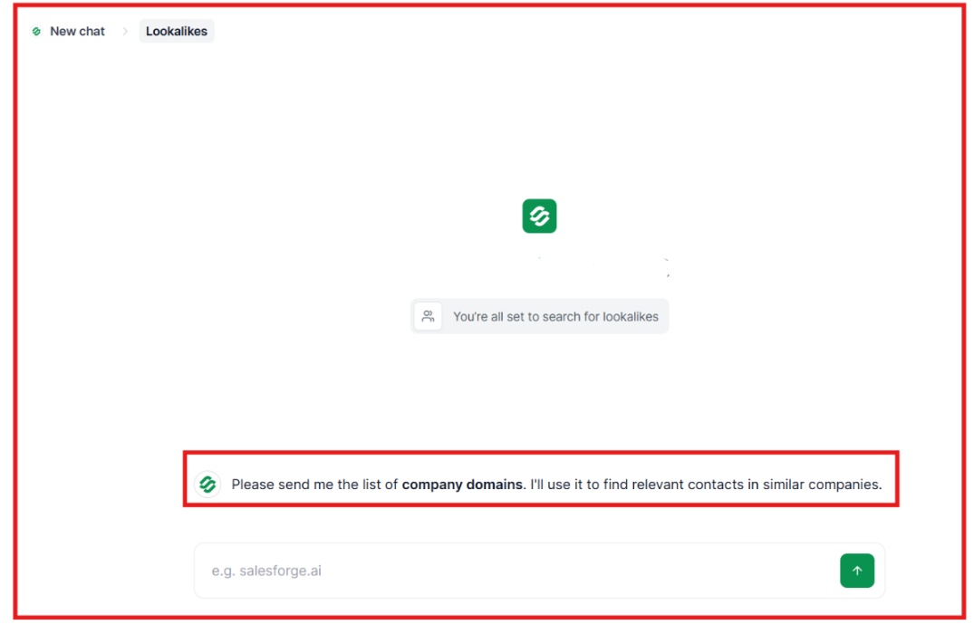 Find lookalike audience with Leadsforge