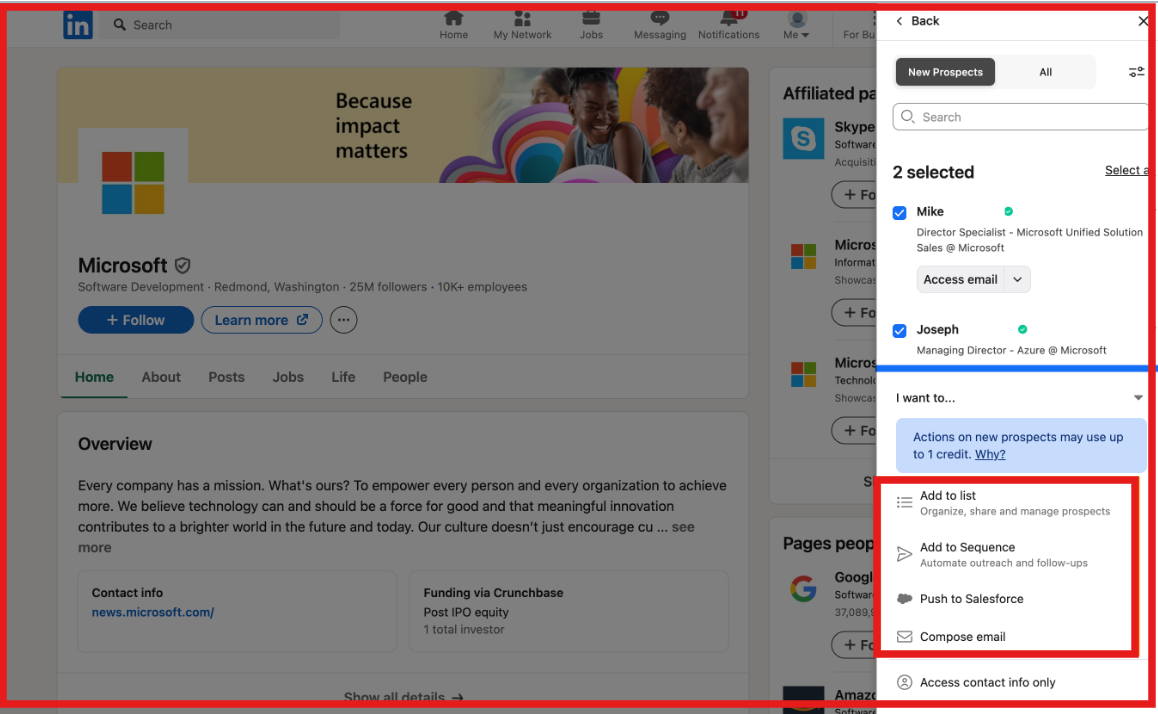 Add data to list, sequence or Salesforce