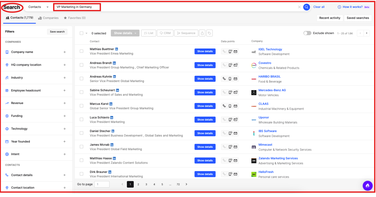 Lusha’s Flex Search
