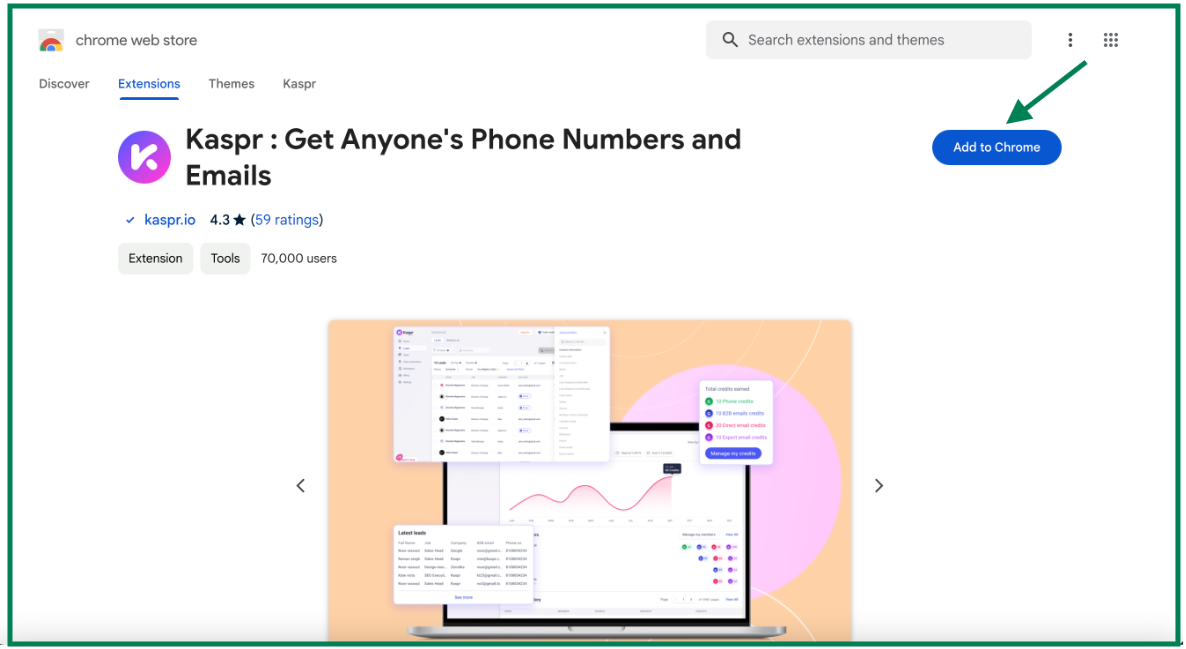 Kaspr chrome extension