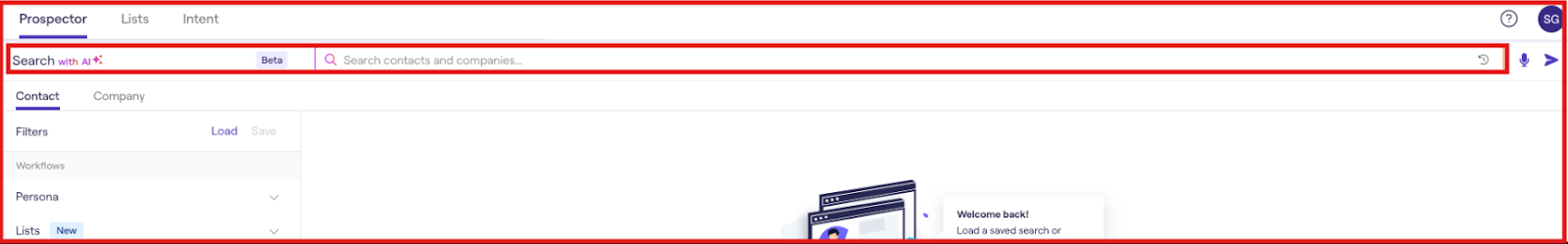Cognism AI search beta